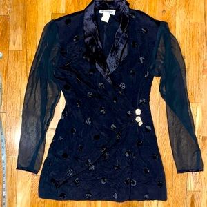 Black polka dot Susan Roselli for Vijack blazer